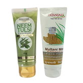 Patanjali Neem Tulsi Face Wash Plus Multani Mitti Face Pack